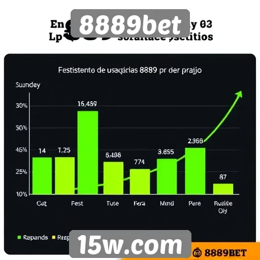 Estatísticas de usuários ativos no 8889bet crescem