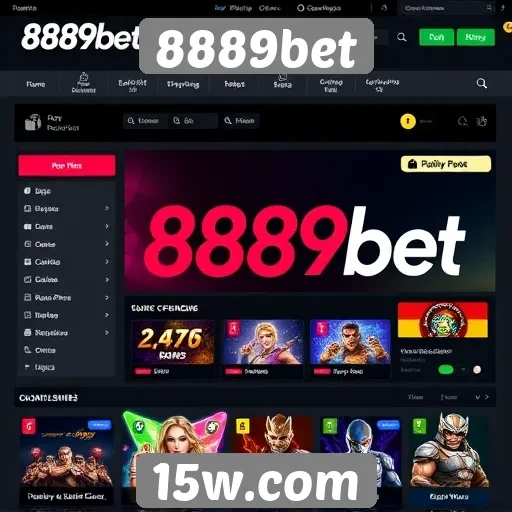 Interface e usabilidade do site 8889bet